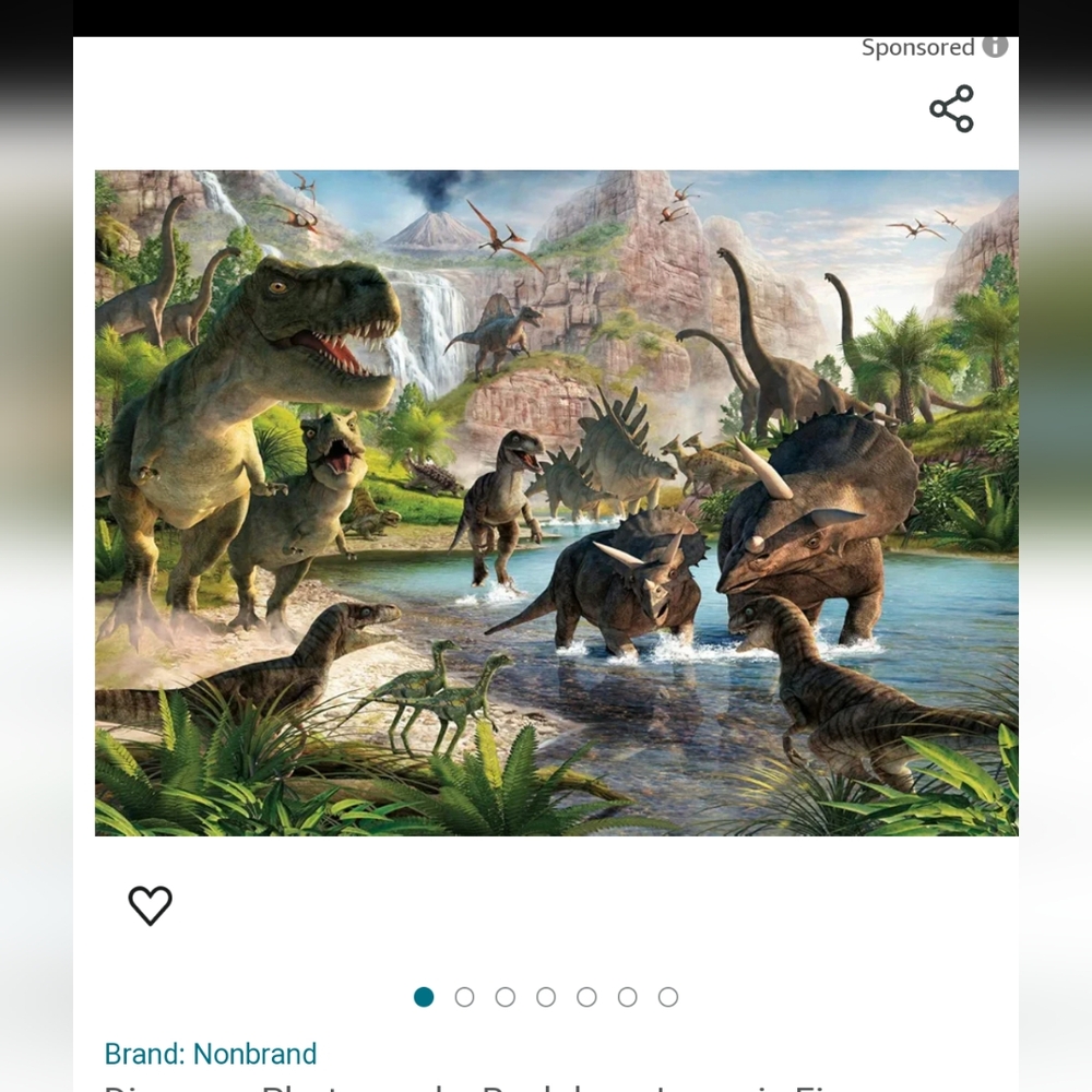 Dinosaur back drop, used great condition! 8x6ft